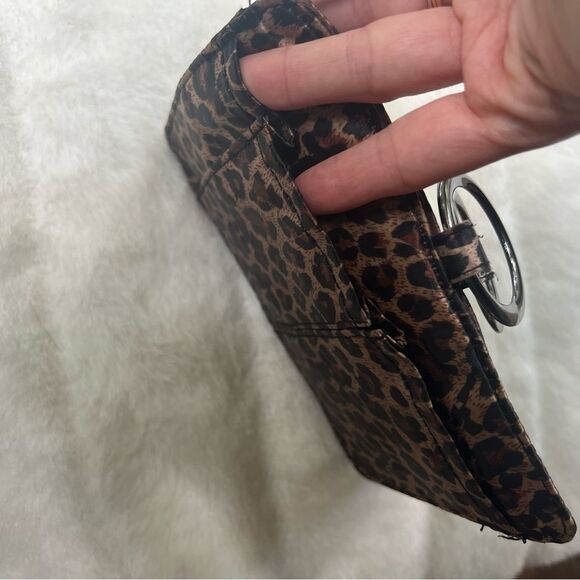 Pouchee thin wallet leopard print satin purse - Picture 9 of 15